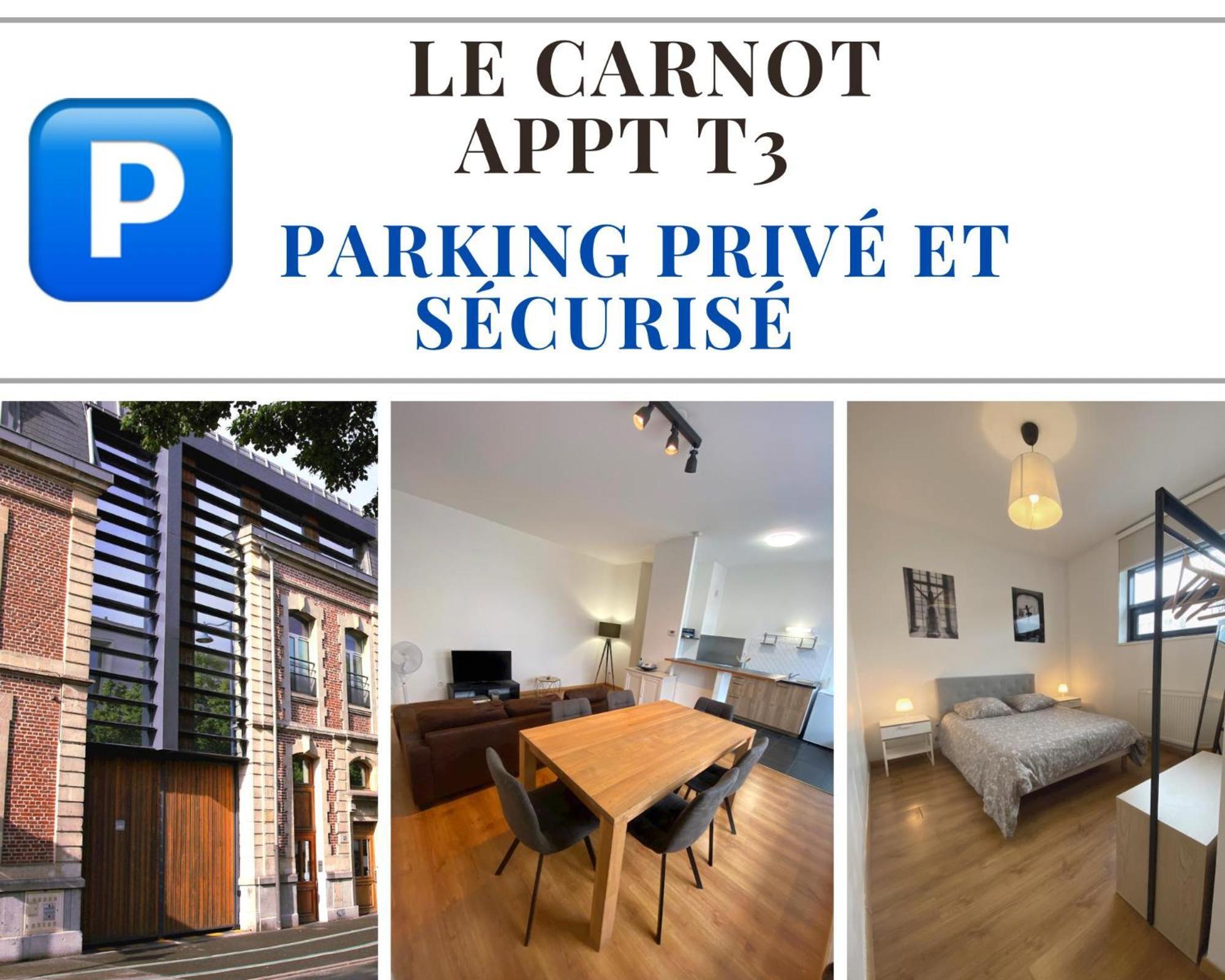 Le Carnot Appartement Avec 2 Chambres Separes Et Parking Privatif Et Securise Arras Eksteriør bilde