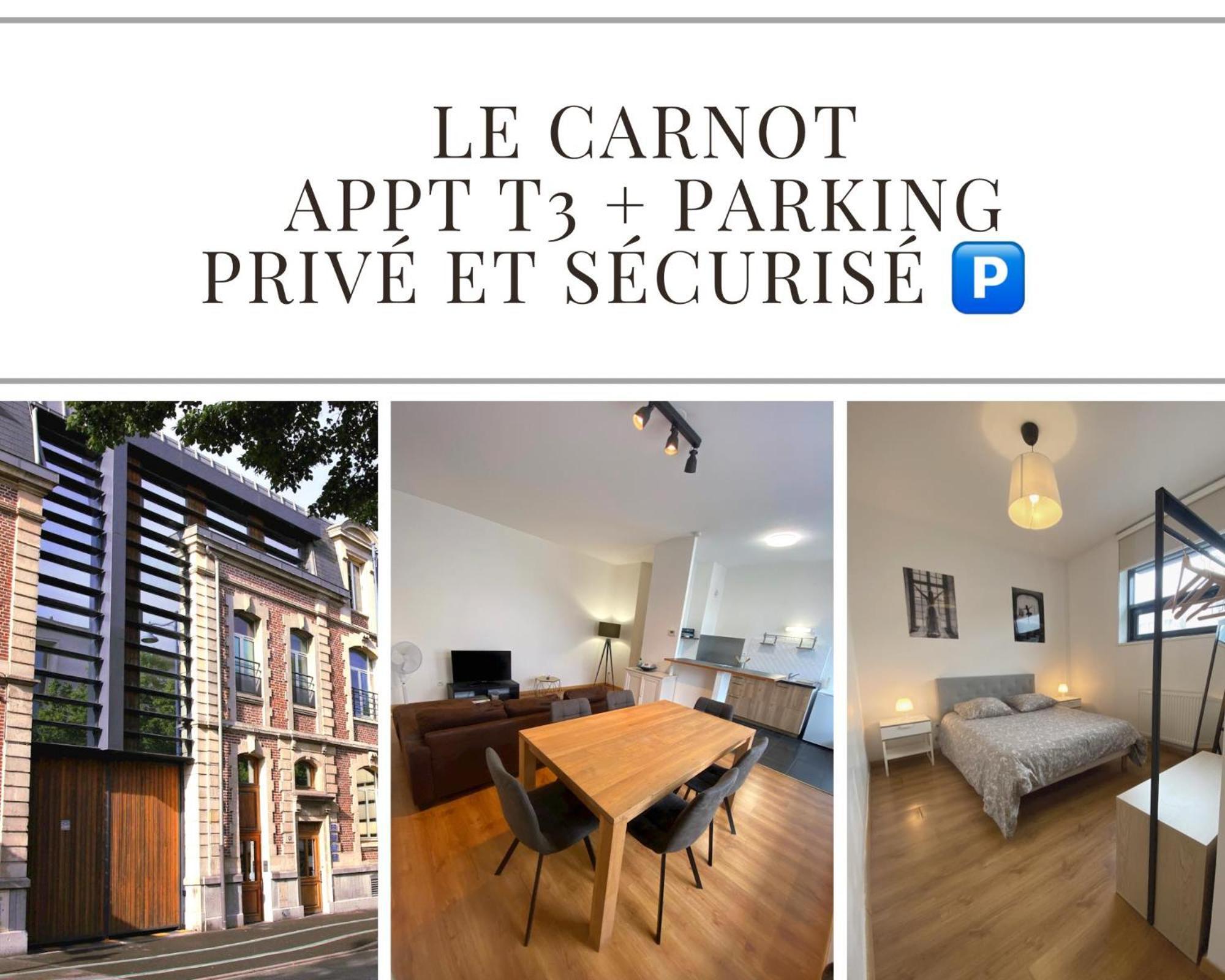 Le Carnot Appartement Avec 2 Chambres Separes Et Parking Privatif Et Securise Arras Eksteriør bilde